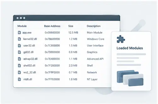 Loaded modules illustration