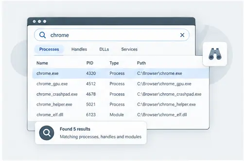 Process search illustration